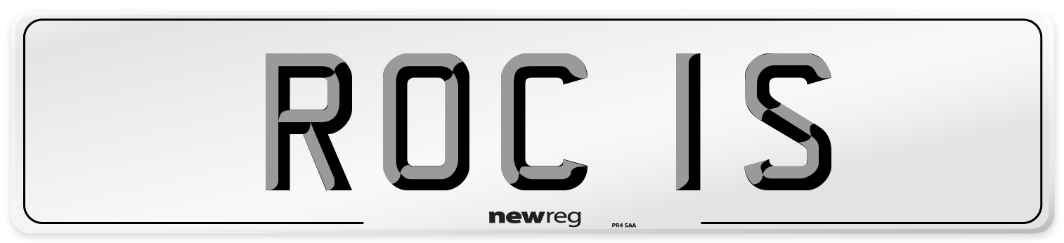 ROC 1S Number Plate from New Reg